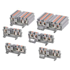 CEMBRE SPA - CEMTBP4X2-2 MOR.MULTICOND.,X DIN,PUSH-IN,SEZ.4MM2,GR