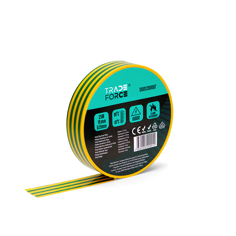 TRADEFORCE - TDM0001280087 NASTRO ISOLATO PVC 0.15X19MMX25M G/V