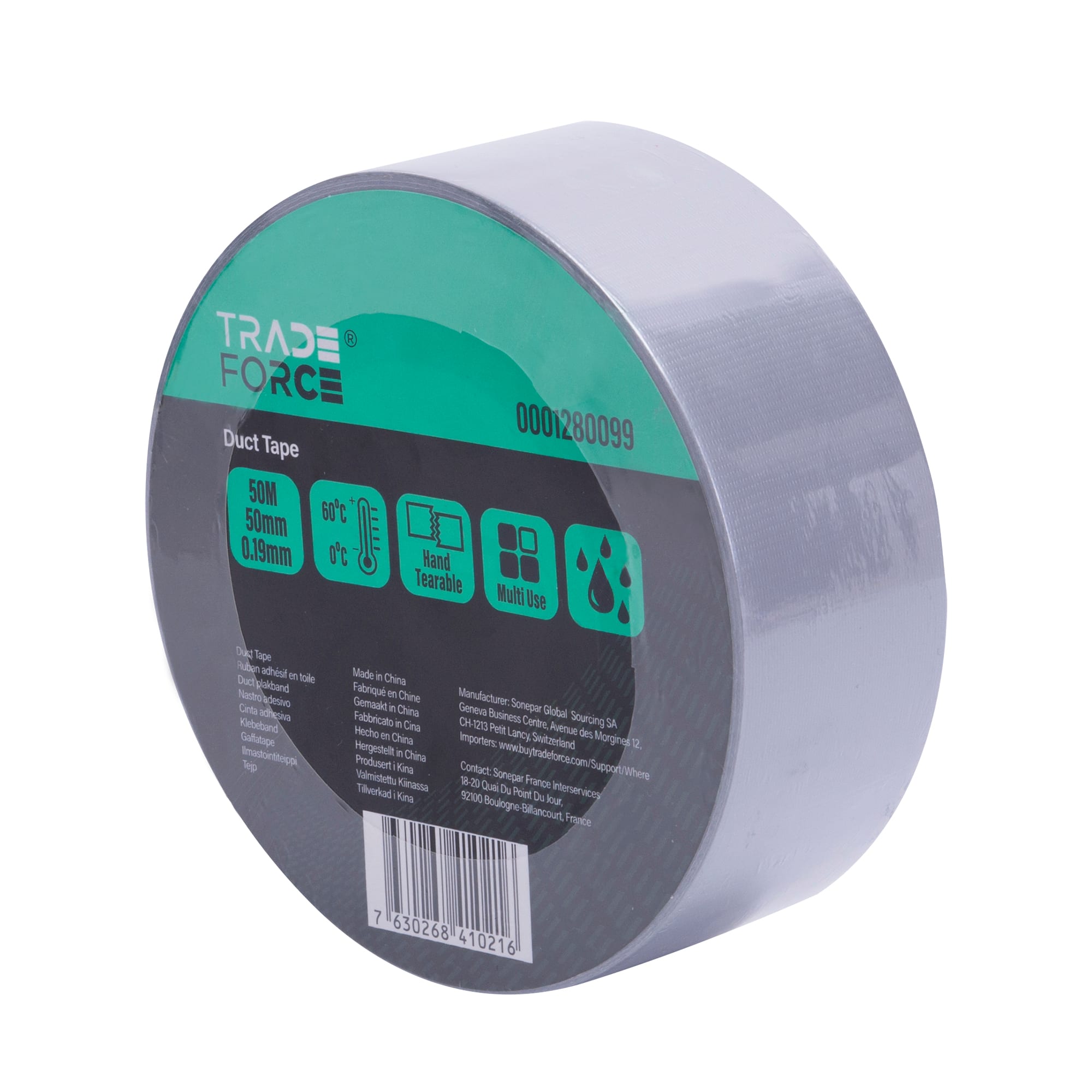 TRADEFORCE - TDM0001280099 NASTRO TELATO MULTIUSO 50mm*50m Grey