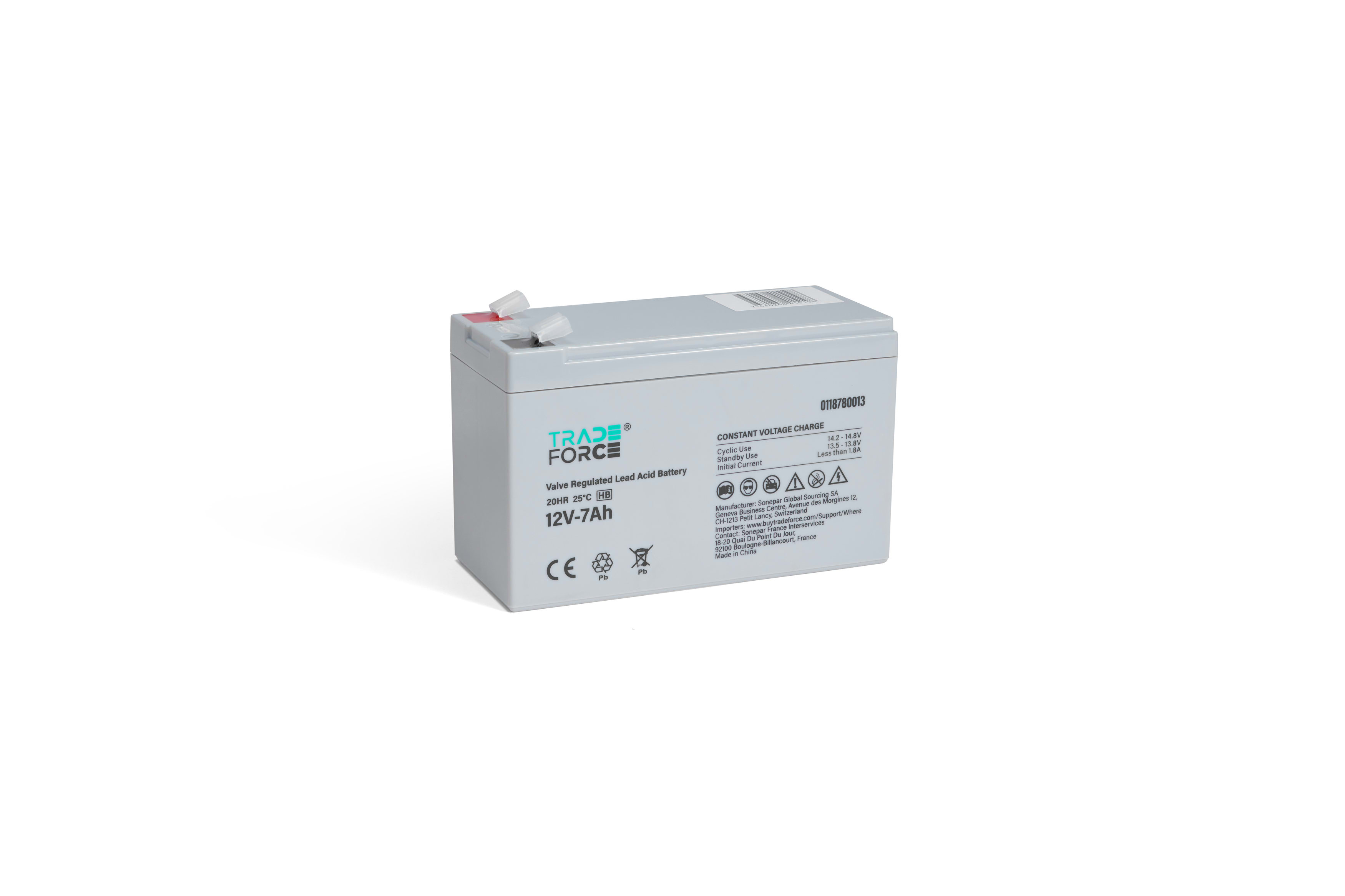 TRADEFORCE - TDM0118780013 BATTERIA PIOMBO 12V-7AH - F4.8 - ECO HB