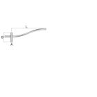 SEM - SEMTDRA40150 TESTA PALO DOPPIO RAVENNA A=400 L=1500