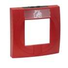 TECHNO FIRE AND SECU - TE2704900 CORNICE IN PLASTICA CON VETRO, COLORE RO