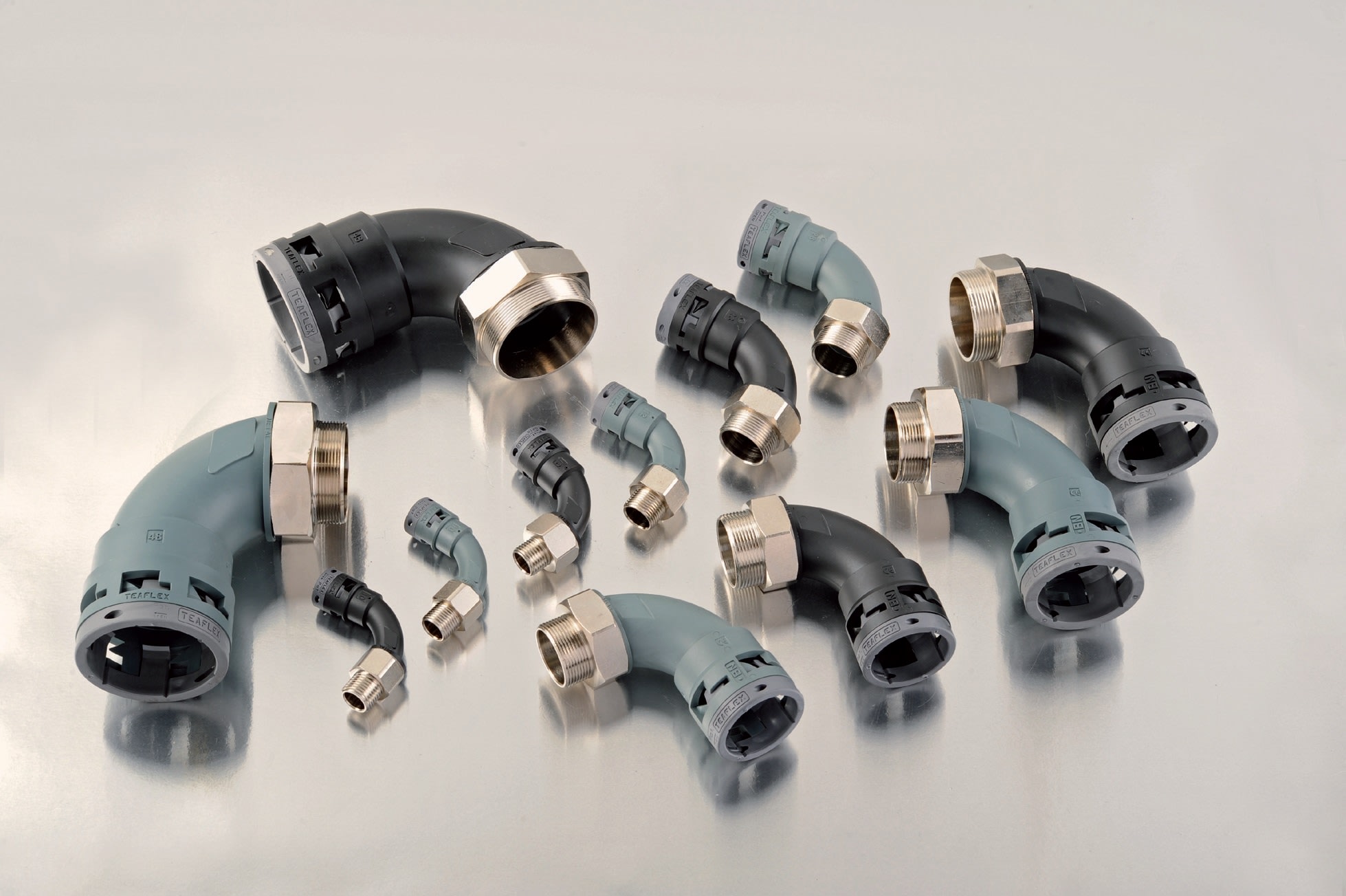 TEAFLEX - TEAM8BBN10M16 CURVA 90?IP68 BN10 M16 NERO