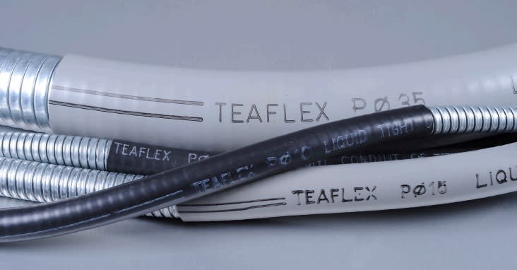 TEAFLEX - TEAP012G TUBO TIPO P 12 GRIGIO