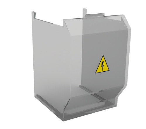 TECHNOELECTRIC SRL - TEHGA6302-3 SET CALOTTE PROTEZIONE TERMINALI 3 POLI