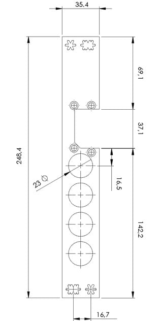 CDVI ITALIA SRL - CDVTGRD CONTROPIASTRA IN ACCIAIO INOX PER SERIE