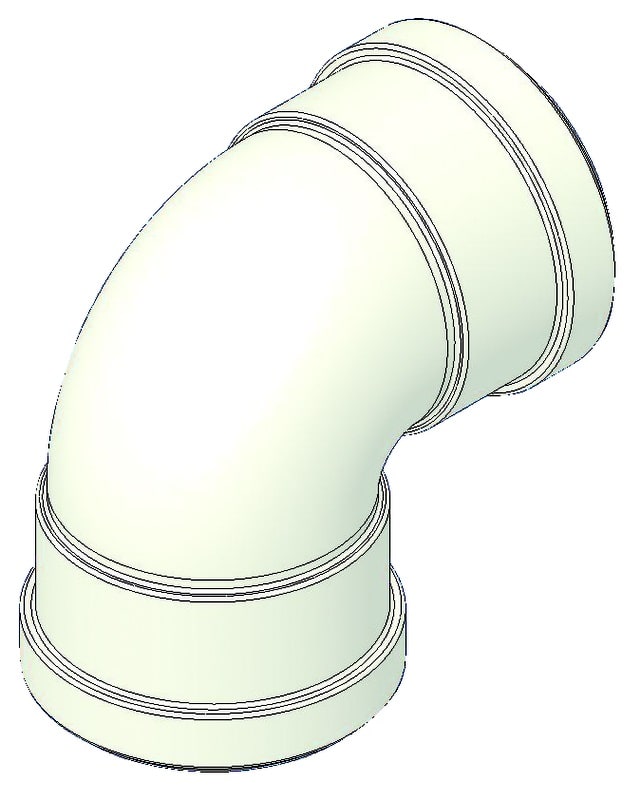 TECNOGAS SRL - TGS00000051045 CURVA ALLUMINIO 90° FF D=80 C/GUARN A N