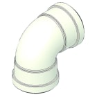 TECNOGAS SRL - TGS00000051045 CURVA ALLUMINIO 90° FF D=80 C/GUARN A N