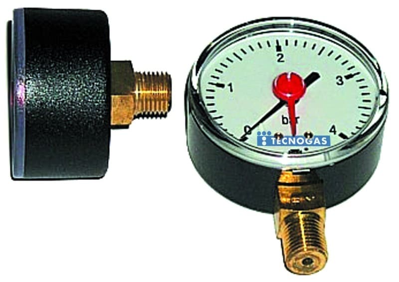 TECNOGAS SRL - TGS00000R01597 MANOMETRO POST. 0-6 BAR D.50MM D 1/4