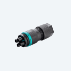 TECHNO SRL - TLHTHB.387.B3E.L MINI-CONNECT SOCK 3P GRD SCRW D7-13.5 IP