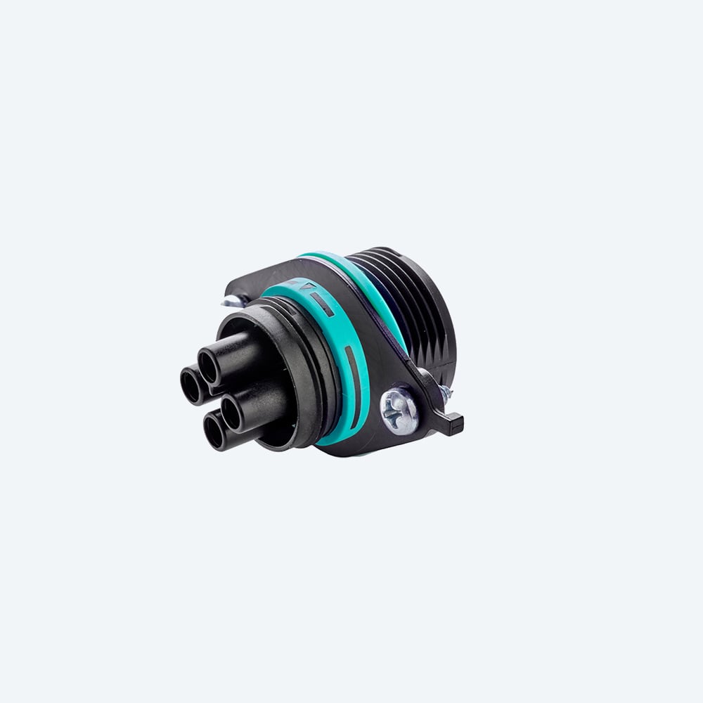 TECHNO SRL - TLHTHB.387.D4A MINI-CONNECTOR PANEL SOCKET 4P SCREW IP6