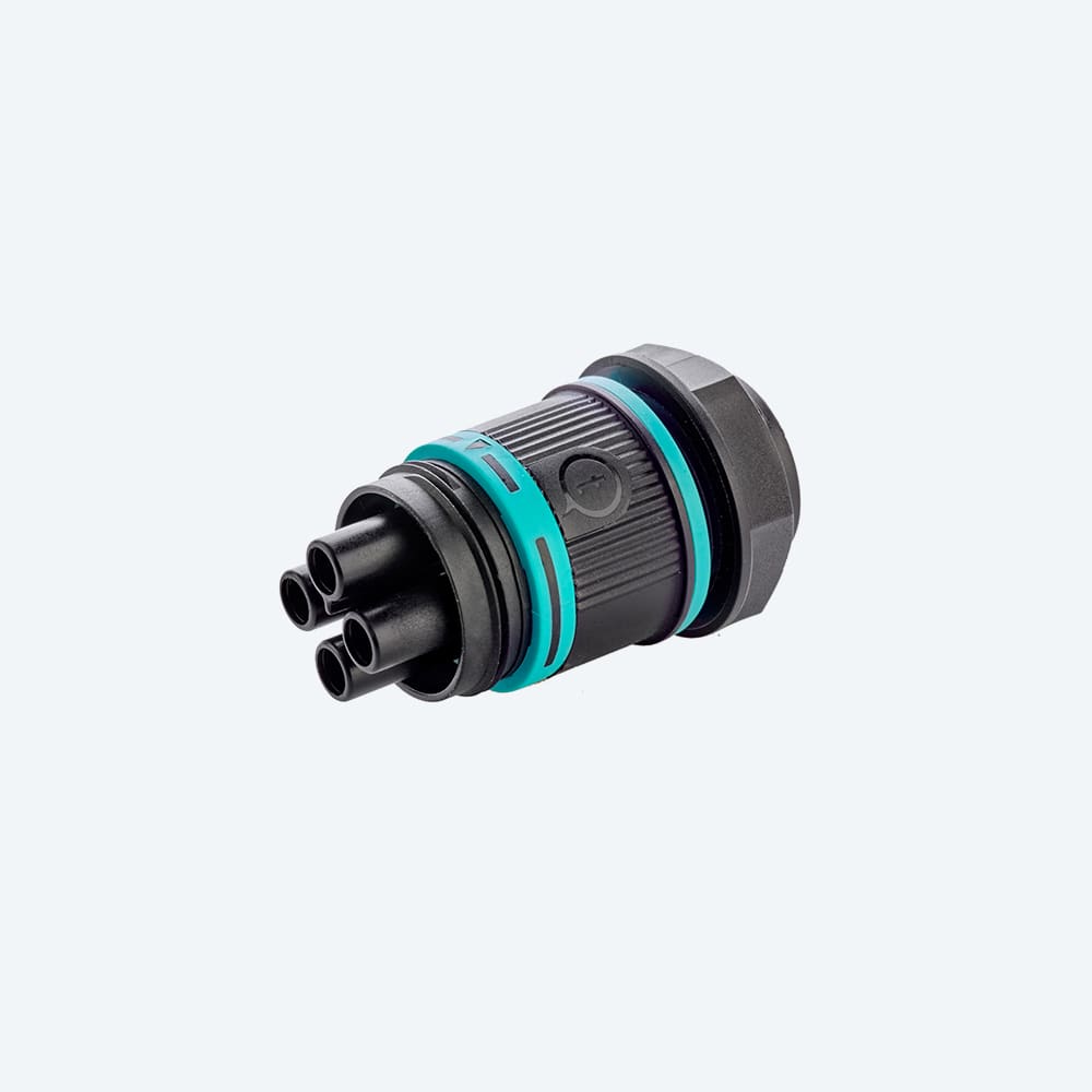 TECHNO SRL - TLHTHB.387.P3A MINI-CONN SOCKET PANEL 3P SCW M20  IP68