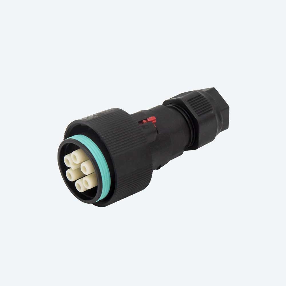 TECHNO SRL - TLHTHB.405.B2E CONNECTOR SOCKET 6P SCREW D7-14 IP68