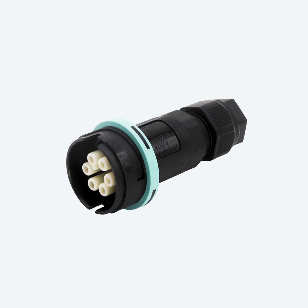 TECHNO SRL - TLHTHB.405.C2E CONNECT PLUG/SOCKET 6P SCREW D7-14 IP68