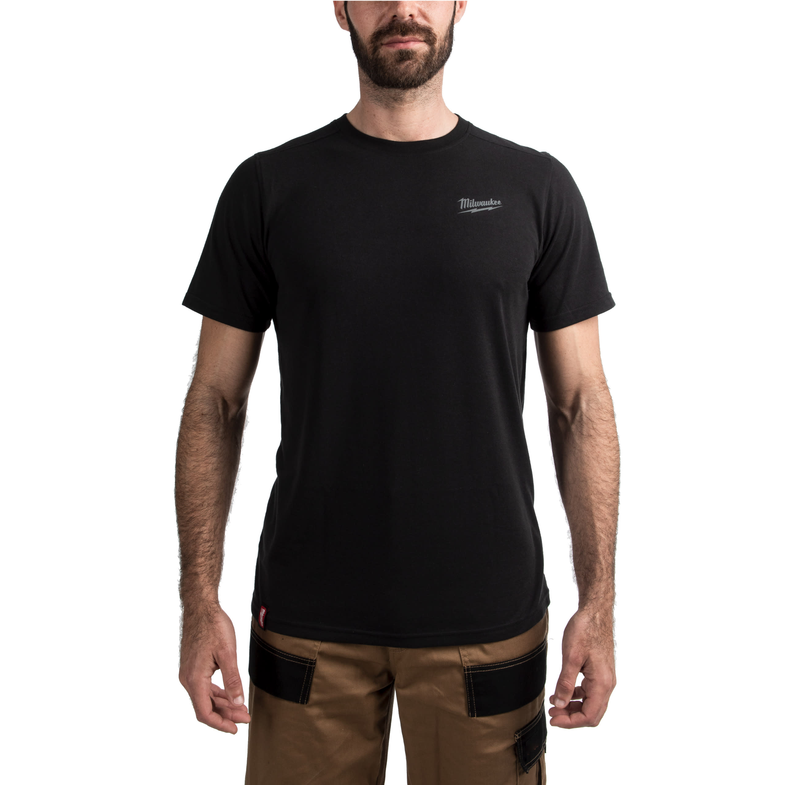 MILWAUKEE - AEG - COP4932492966 HTSSBL-XL T-SHIRT MAN. COR. HYBRID NERO