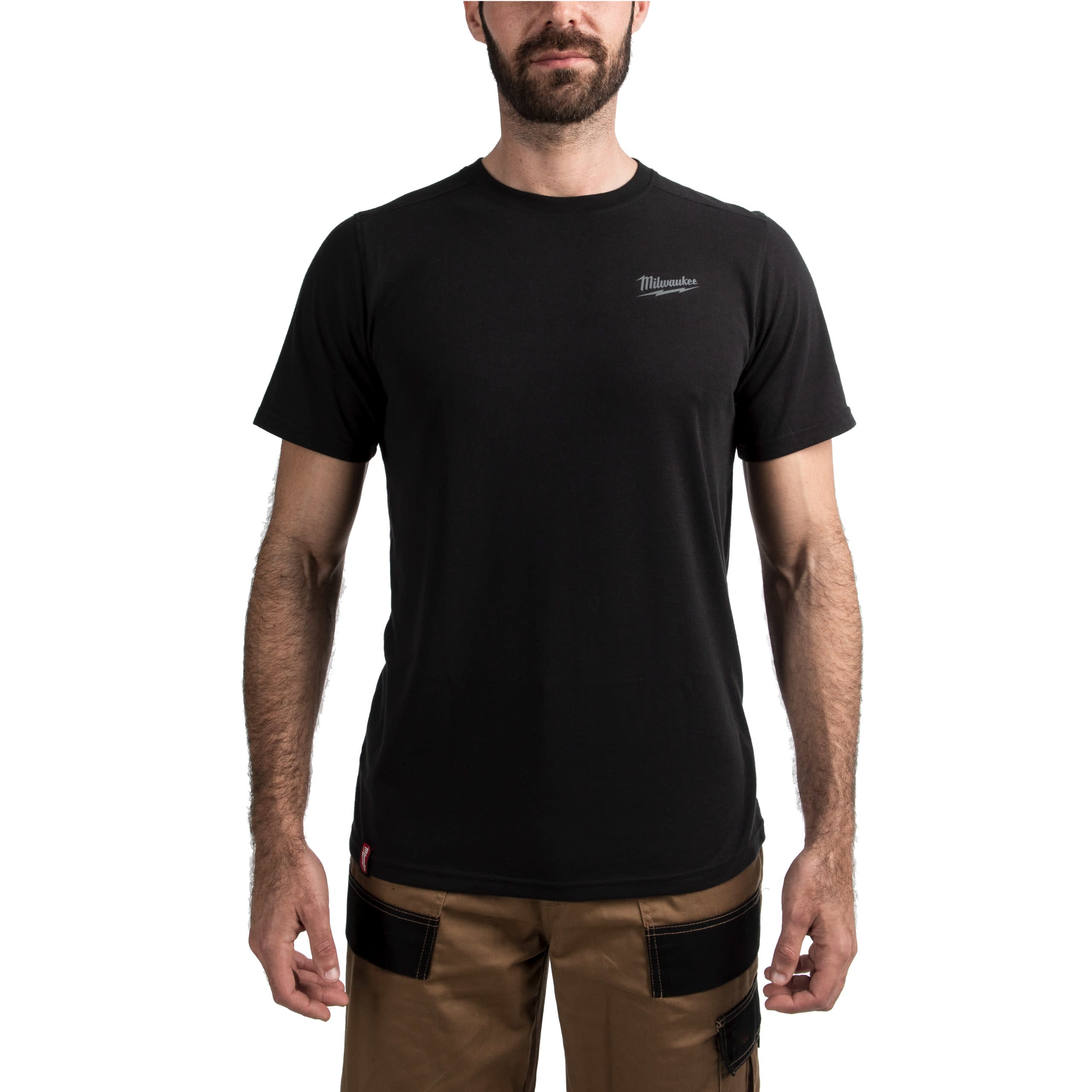 MILWAUKEE - AEG - COP4932492966 HTSSBL-XL T-SHIRT MAN. COR. HYBRID NERO