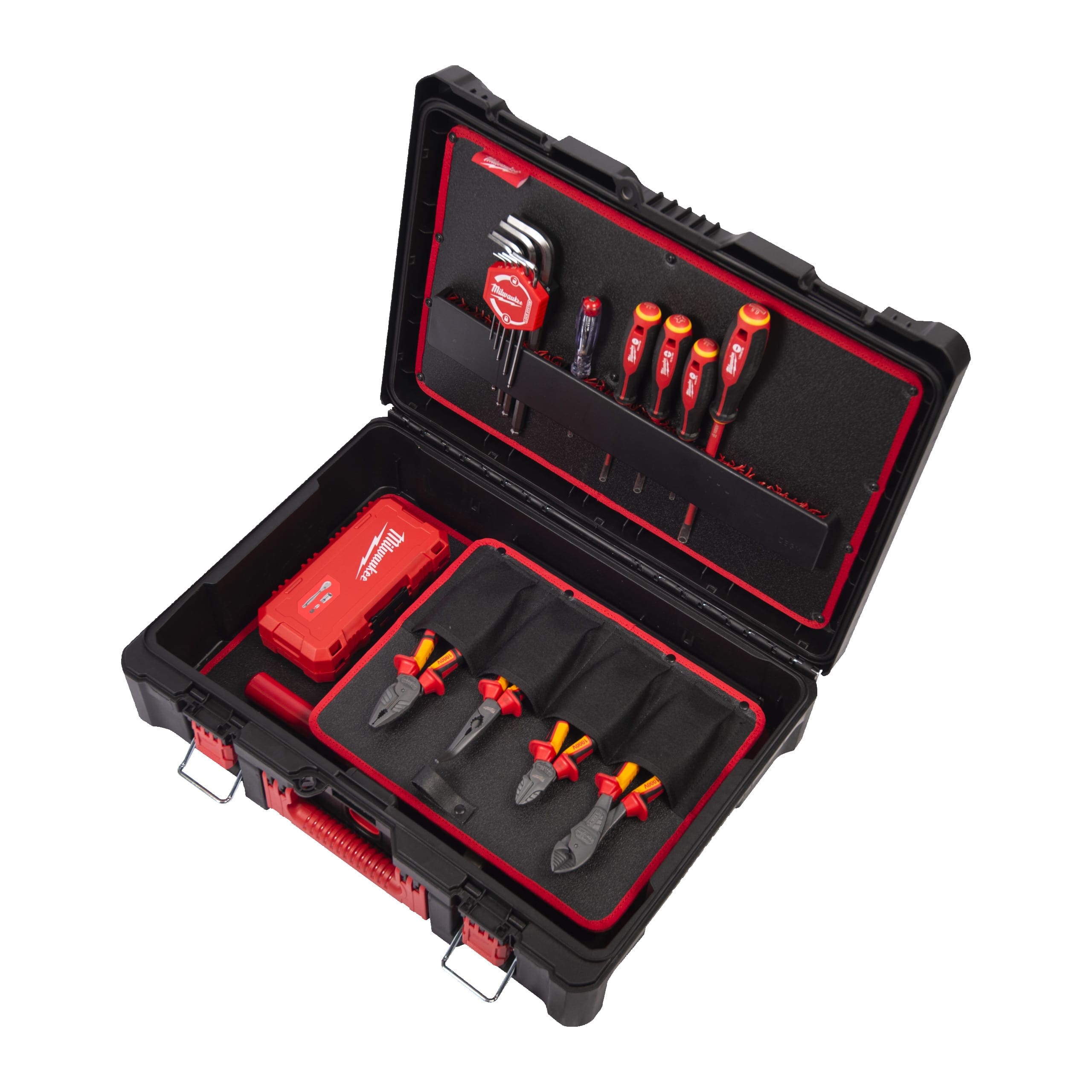 MILWAUKEE - AEG - COP4932499466 SET ELETTRICISTA IN VALIG PACKOUT 62 PZ.