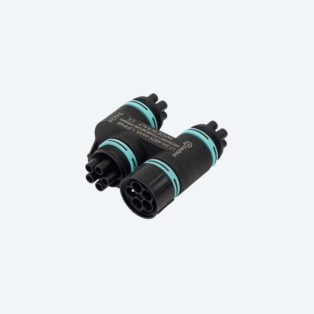 TECHNO SRL - TLHTHH.624.A5A DISTRIBUTOR 4WAYS 16A 5P SCREW IP68