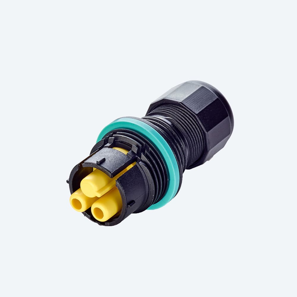 TECHNO SRL - TLHTHB.384.R2A CONNECTOR SOCKET 2P SCREW D7-12 IP68