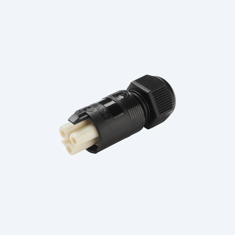 TECHNO SRL - TLHTHB.382.B1A CONNECTOR SOCKET 3P SCREW D7.5 IP40