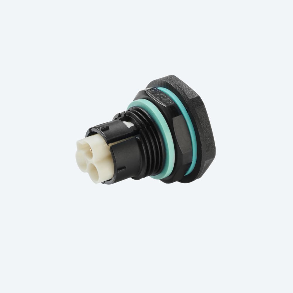 TECHNO SRL - TLHTHB.385.A1A CONNECTOR PANEL PLUG 3P M25 SCREW IP68