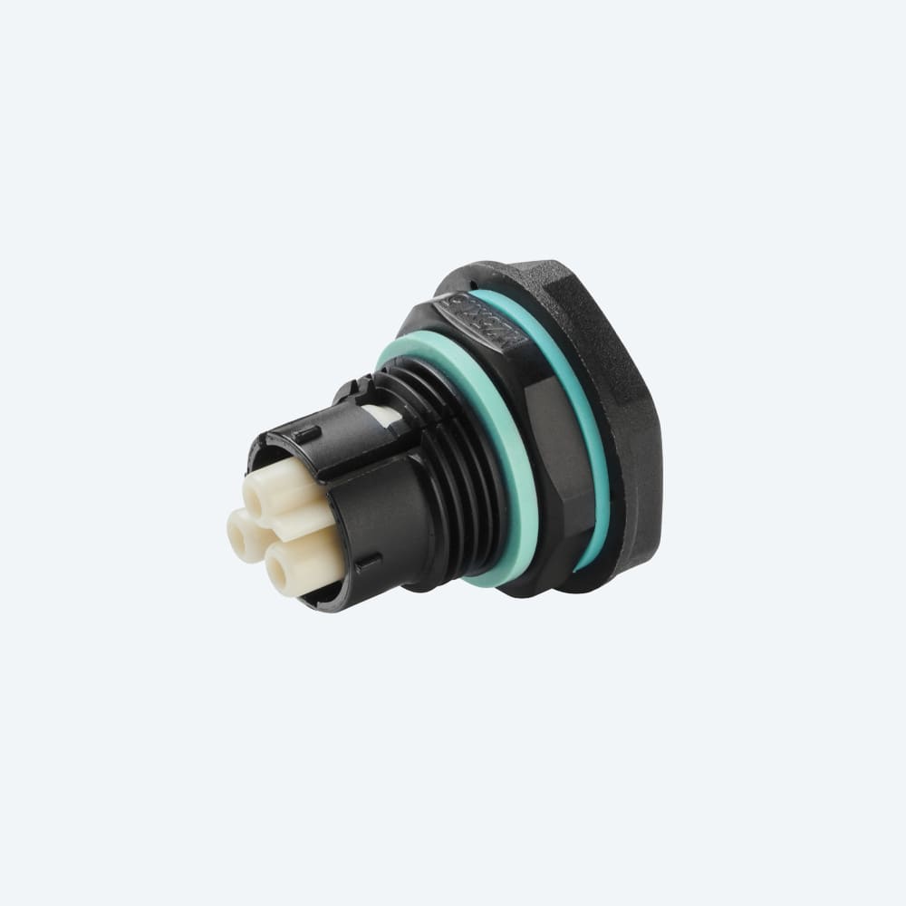TECHNO SRL - TLHTHB.385.R1A CONNECT PANEL SOCKET 3P M25 SCREW IP68