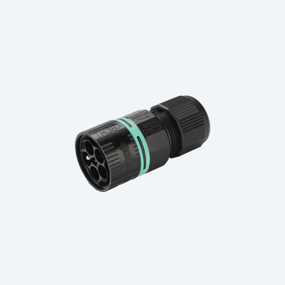TECHNO SRL - TLHTHB.387.A5B MINI-CONNECTOR PLUG 5P SCREW D7-12 IP68