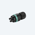 TECHNO SRL - TLHTHB.387.B2A MINI-CONNECTOR SOCKET 2P SCREW D7-12 IP6