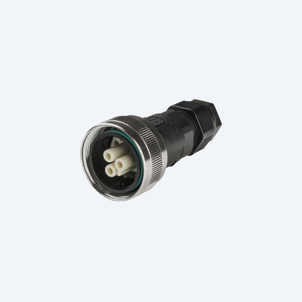 TECHNO SRL - TLHTHB.408.B2B CONN SOCKET METAL RING 3P SCREW IP68