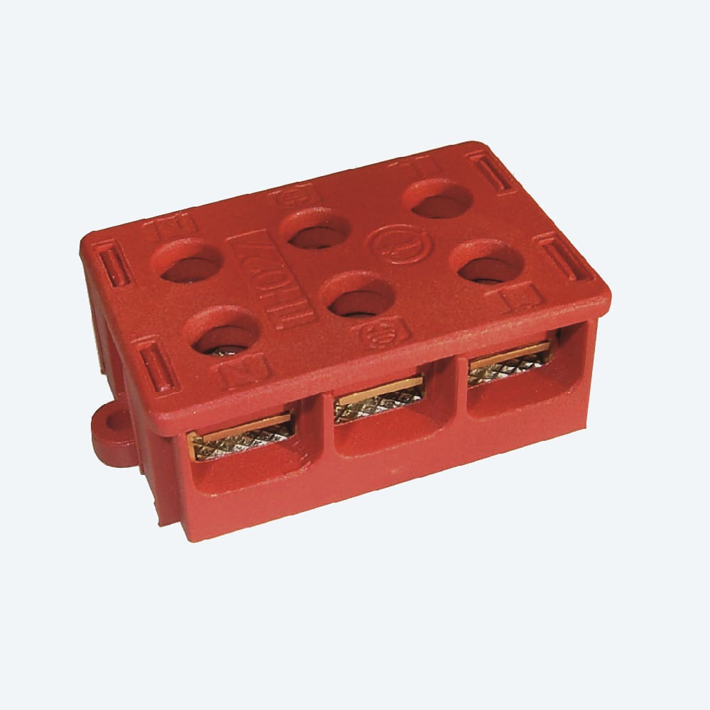 TECHNO SRL - TLHTHR.027.A3A KIT TERMINAL BLOCK 6MMQ 3P SCREW 41A IP0