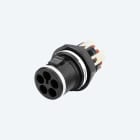 TECHNO SRL - TLHTHS.389.L5A CONNECTOR PLUG 5P PANEL M20 SCREWLESS