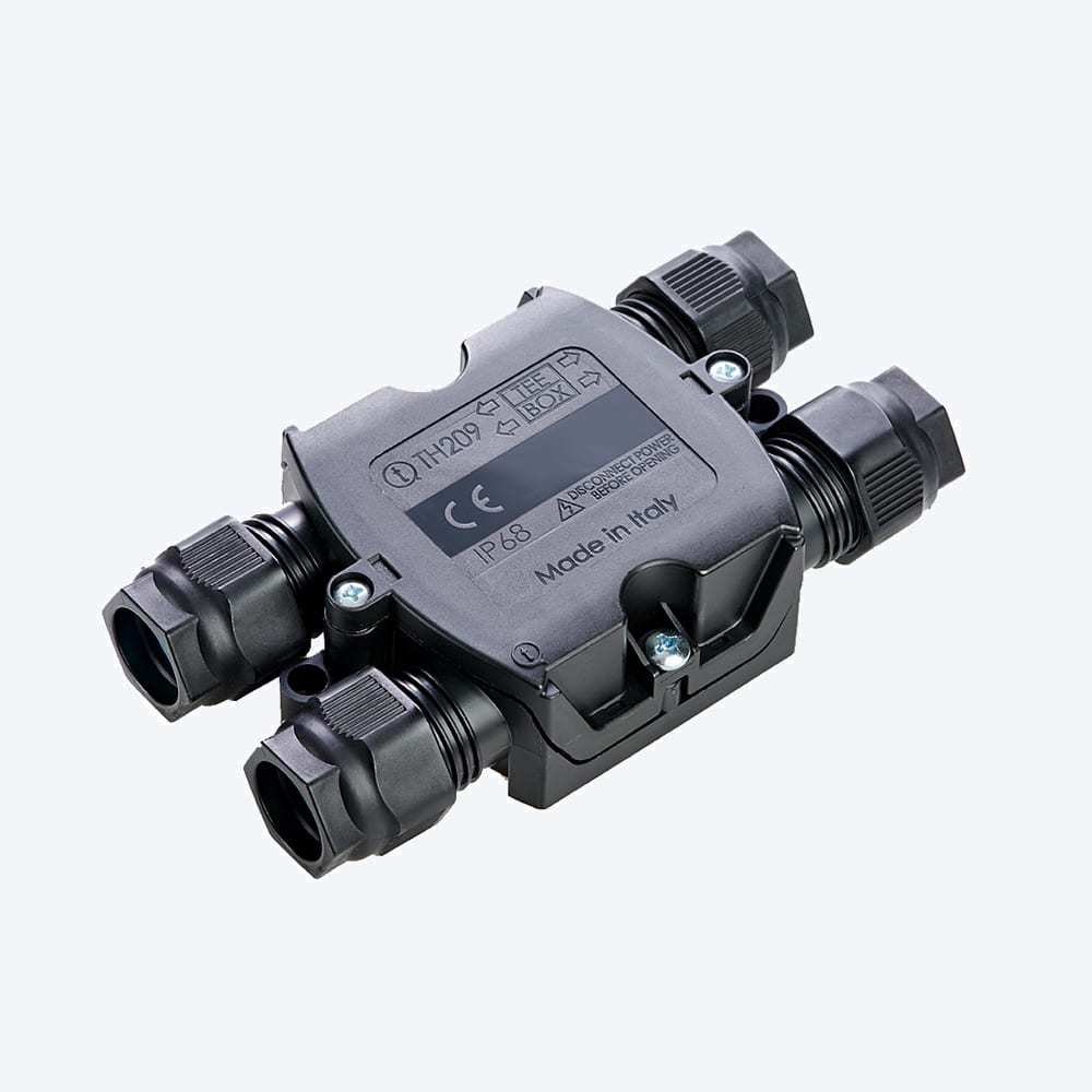 TECHNO SRL - TLHTHB.209.A5A BOX 4WAYS TERM BLOCK 5P SCREW D7-14 IP68