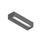 NOVALUX SPA - NOX101405.94 TILE: PARETE 2X8W 3/3.5/4K IP65 GRI.ANTR