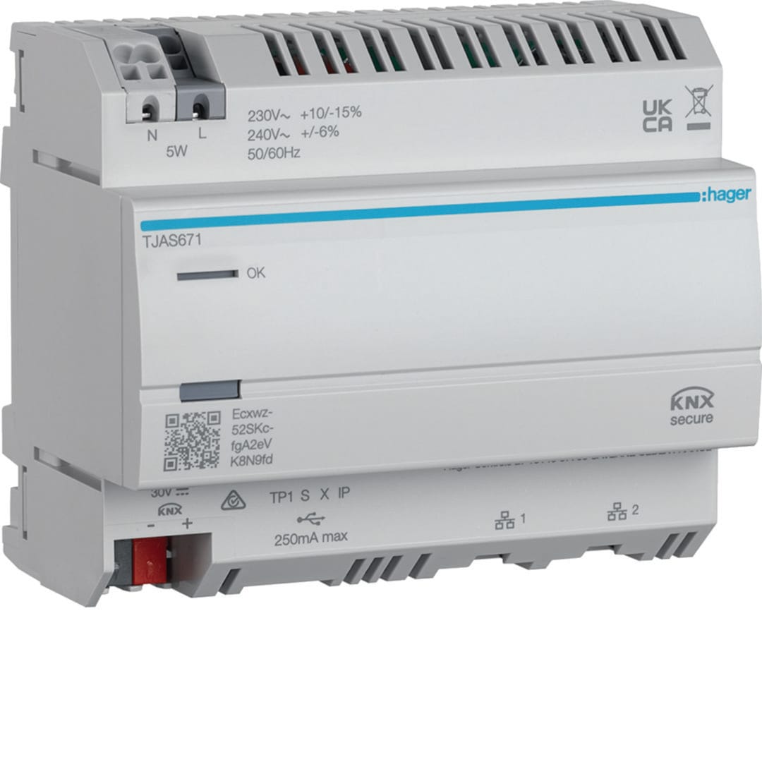 HAGER - HAGTJAS671 MOD.KNX TP-IP IOT+EASY+DOMOVEA BASIC 6M
