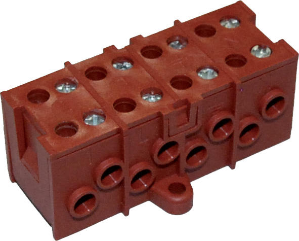 TECHNO SRL - TLHTHB.032.A4B CURRENT DISTRIBUTOR 4+4P SCREW IP00