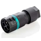 TECHNO SRL - TLHTHB.387.A4A.L MINI-CONNECTOR PLUG 4P SCREW D7-13,5 IP6