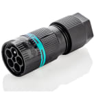 TECHNO SRL - TLHTHB.387.A5A.L MINI-CONNECTOR PLUG 5P SCREW D7-13.5 IP6