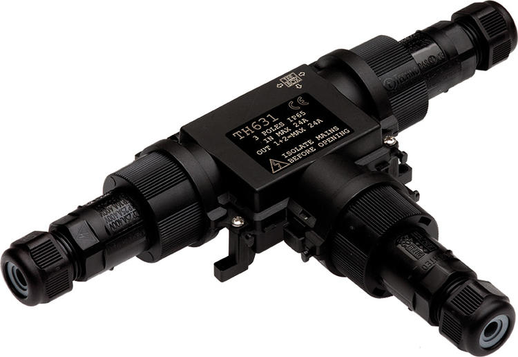 TECHNO SRL - TLHTHR.631.S3A KIT DISTR 3WAYS 3XCONNECTORS 25A 3P IP65