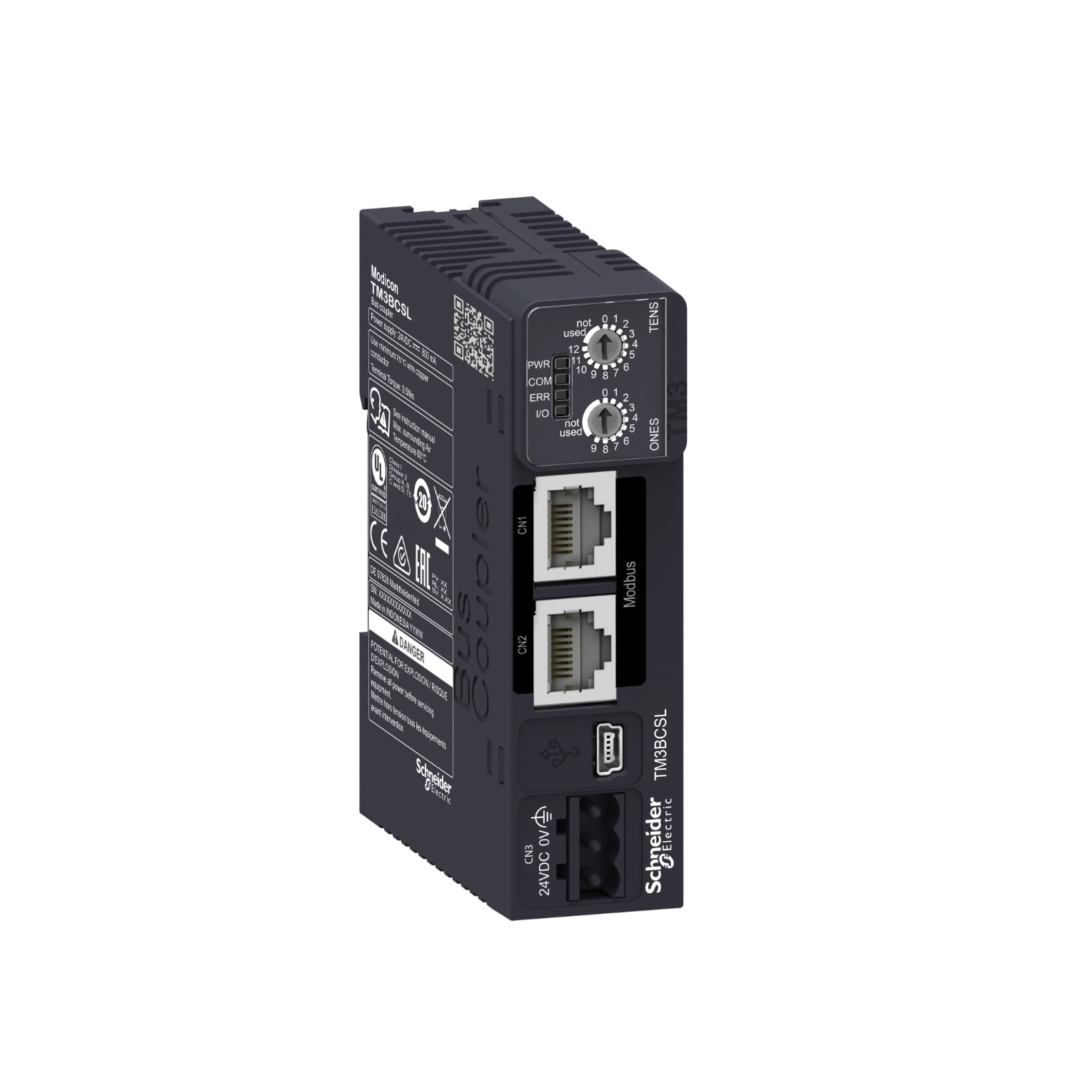 SCHNEIDER ELECTRIC - SNRTM3BCSL IP20 I/O Distributed Optimized TM3 Bus Coupler Module Serial Line Interface