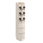 SCHNEIDER ELECTRIC - SNRTM5ACTB06 MORSETTIERA 6 CONTATTI BIANCO 1 PZ