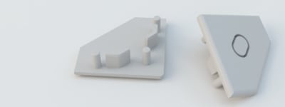 DIGIMAX SRL - DIXTPA2020-G 2PZ TAPPI PLASTICA GRIGI COVER PIANA