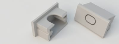 DIGIMAX SRL - DIXTPPE1910-N 2 TAPPI PLASTICA NERI COVER PIANA