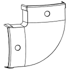 CANALPLAST - CANTRS9AL CURVA PIANA TR2000 ALLUMINIO