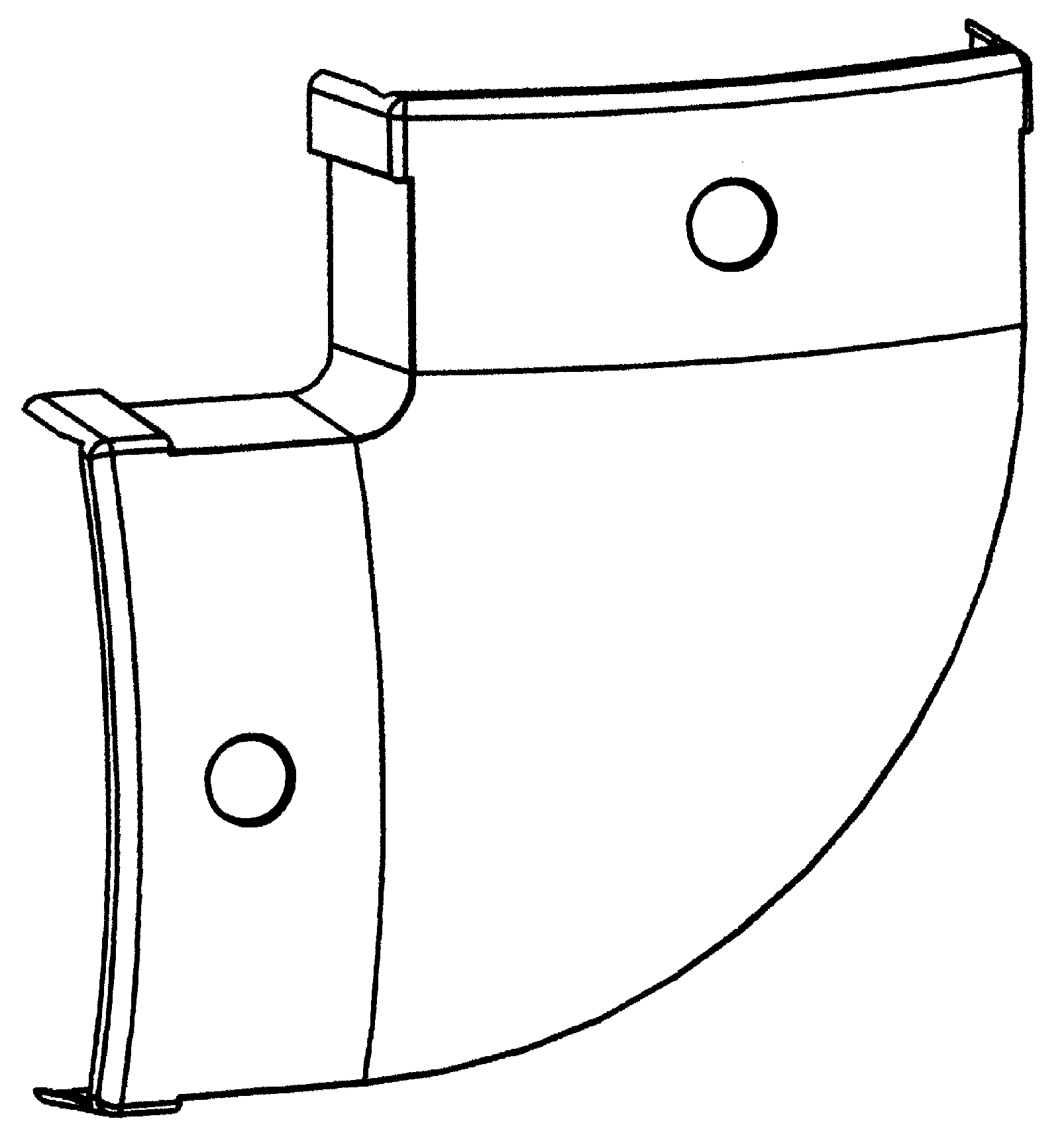 CANALPLAST - CANTRS9AL CURVA PIANA TR2000 ALLUMINIO