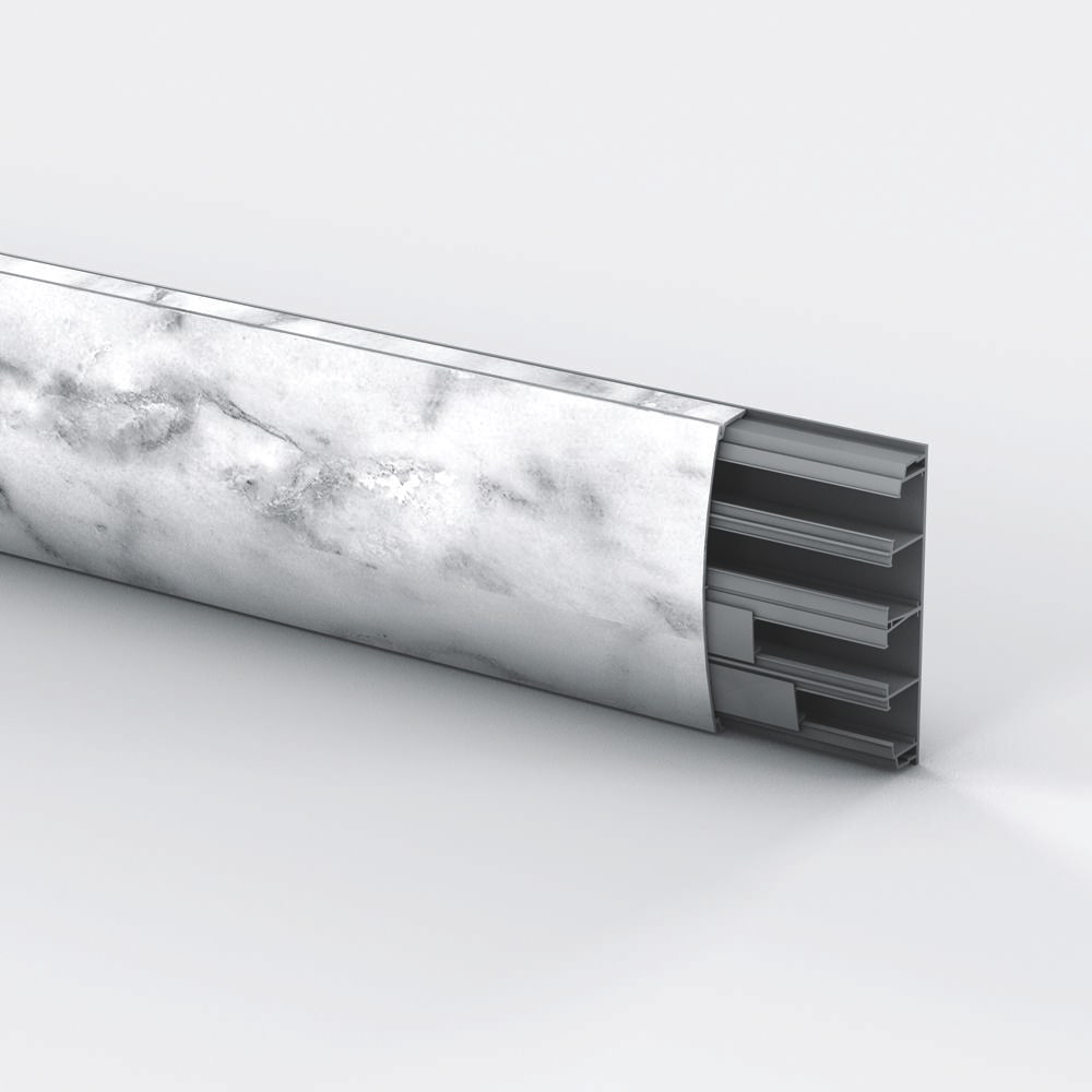 CANALPLAST - CANTRSMC BAT.TR2000 75X25 COL. MARMO CARRARA