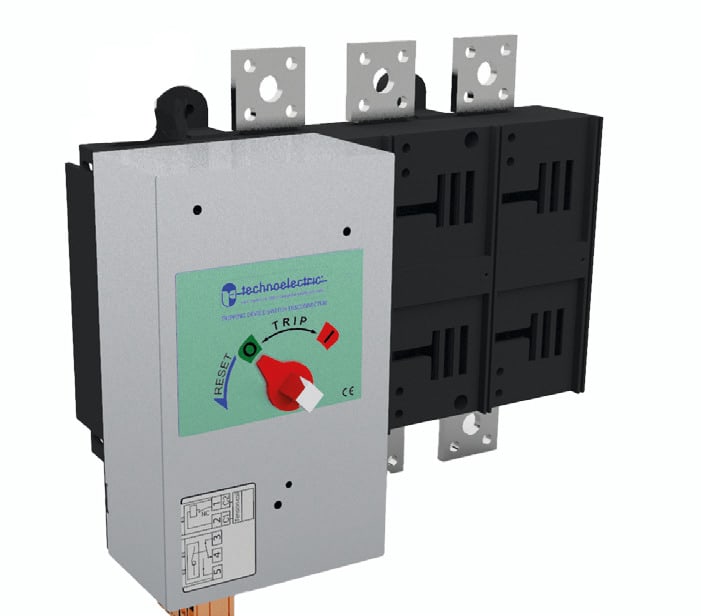 TECHNOELECTRIC SRL - TEHTS093PB SEZ. CON BOBINA DI APERTURA SENZA MANIGL