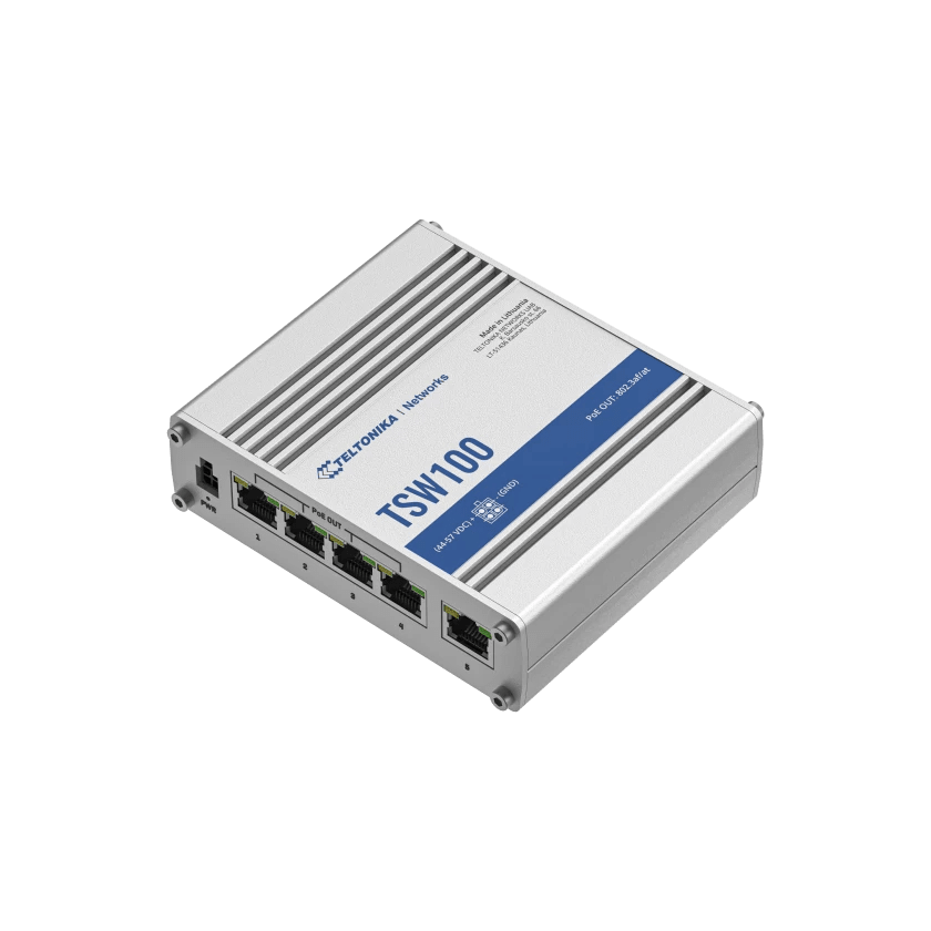 TELTONIKA NETWORKS - TTKTSW100000000 SWITCH 5 PORTE LAN 10/100 POE