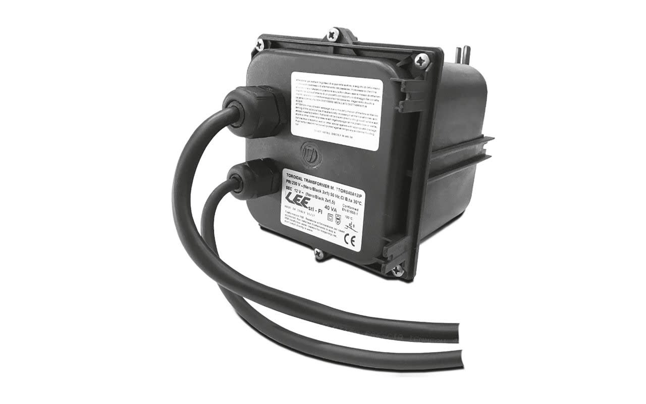LEF LIGHTING SRL - LEFTTOR040A12IP T.TOROID 40VA  230V 12VAC IP67 CON CAVI