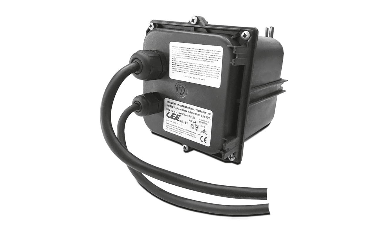 LEF LIGHTING SRL - LEFTTOR200A12IP T.TOROID 200VA 230V 12VAC IP67 CON CAVI