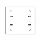 A.T.E.C. SRL - TUTTU AC12B ADATTATORE PER COMANDO 35X35 BIANCO